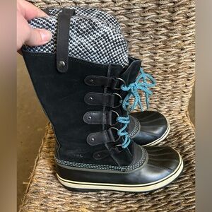 Sorel Black Winter Boots waterproof